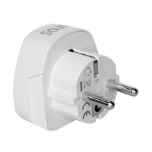 SAVIO AP-01 kelioninis adapteris, JAV lizdas - ES kištukas