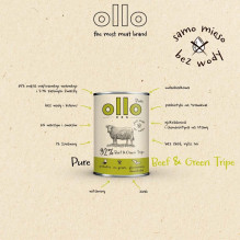 OLLO Pure Beef and Green tripe - wet dog food - 400g OLLO Pure Beef and Green tripe - wet dog food - 400g