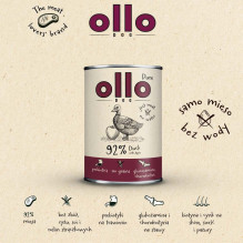 OLLO Pure Duck with apple - wet dog food - 400g OLLO Pure Duck with apple - wet dog food - 400g