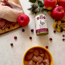 OLLO Pure Duck with apple - wet dog food - 400g OLLO Pure Duck with apple - wet dog food - 400g