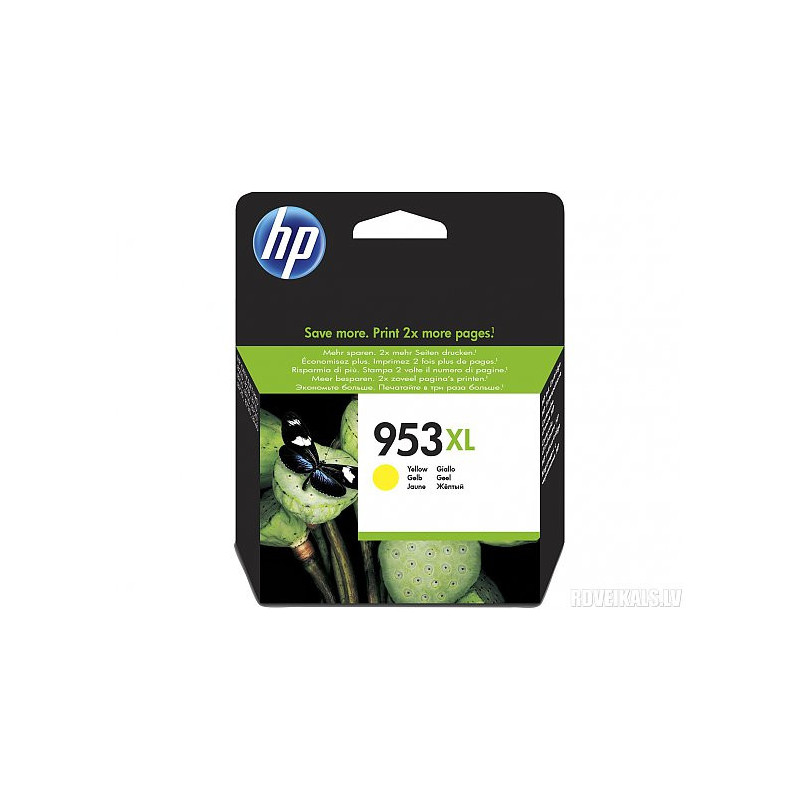 HP Nr. 953 XL rašalo kasetė, geltona, F6U18AE