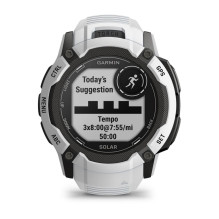„Garmin Instinct 2X Solar“ 2,79 cm (1,1 colio) MIP 50 mm Skaitmeninis 176 x 176 pikselių Jutiklinis ekranas Baltas GPS (