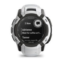 „Garmin Instinct 2X Solar“ 2,79 cm (1,1 colio) MIP 50 mm Skaitmeninis 176 x 176 pikselių Jutiklinis ekranas Baltas GPS (