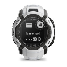 „Garmin Instinct 2X Solar“ 2,79 cm (1,1 colio) MIP 50 mm Skaitmeninis 176 x 176 pikselių Jutiklinis ekranas Baltas GPS (