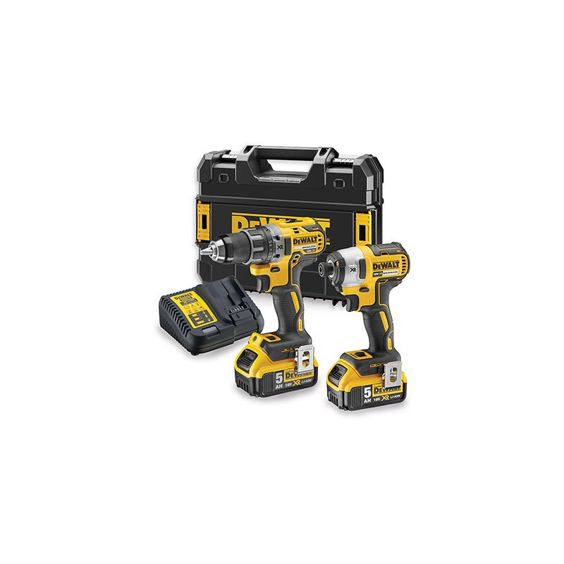 DeWALT DCK268P2T-QW elektrinis atsuktuvas / smūginis suktuvas, juodas, geltonas
