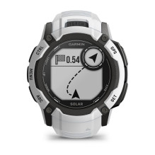 „Garmin Instinct 2X Solar“ 2,79 cm (1,1 colio) MIP 50 mm Skaitmeninis 176 x 176 pikselių Jutiklinis ekranas Baltas GPS (