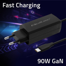 Qoltec 52420 90W GaN Super Fast Charger, 5-20V , 3-4.5A , USB-C 3.1 Qoltec 52420 90W GaN Super Fast Charger, 5-20V , 3-4.5A , USB-C 3.1