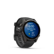 Garmin fenix 8 3.3 cm (1.3") AMOLED 43 mm Digital 416 x 416 pixels Touchscreen Black Wi-Fi GPS (satellite)