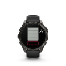 Garmin fenix 8 3.56 cm (1.4") AMOLED 47 mm Digital 454 x 454 pixels Touchscreen Black Wi-Fi GPS (satellite)