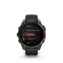 Garmin fenix 8 3.56 cm (1.4") AMOLED 47 mm Digital 454 x 454 pixels Touchscreen Black Wi-Fi GPS (satellite)