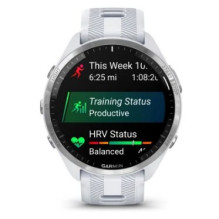 „Garmin Forerunner 965“ 3,56 cm (1,4 colio) AMOLED 47 mm Skaitmeninis 454 x 454 pikselių Jutiklinis ekranas Balta „Wi-Fi