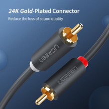 Ugreen 10518 2RCA (Cinch) to 2RCA (Cinch) 2m Black Ugreen 10518 2RCA (Cinch) to 2RCA (Cinch) 2m Black