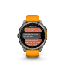 „Garmin fenix 8“ 3,56 cm (1,4 colio) AMOLED 47 mm Skaitmeninis 454 x 454 pikselių Jutiklinis ekranas Grafito spalvos „Wi