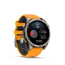 Garmin fenix 8 3.56 cm (1.4") AMOLED 47 mm Digital 454 x 454 pixels Touchscreen Graphite Wi-Fi GPS (satellite)