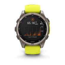„Garmin fenix 8“ 3,3 cm (1,3 colio) 47 mm Skaitmeninis 260 x 260 pikselių Jutiklinis ekranas Titano spalvos „Wi-Fi“ GPS 