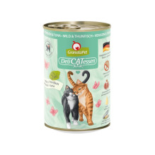 GRANATAPET DeliCATessen - šlapias kačių ėdalas su elniena ir tunu - 400 g GRANATAPET DeliCATessen - šlapias kačių ėdalas su elniena ir tunu - 400 g