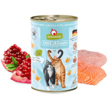 GRANATAPET DeliCATessen lašiša ir kalakutiena - šlapias kačių ėdalas - 400 g GRANATAPET DeliCATessen lašiša ir kalakutiena - šlapias kačių ėdalas - 400 g