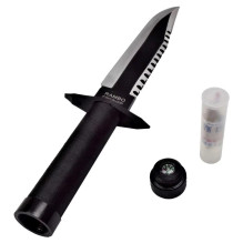 „Cinema Classic Rambo I“ didelis peilis su odinėmis makštimis CC-H1 360 mm juodas „Cinema Classic Rambo I“ didelis peilis su odinėmis makštimis CC-H1 360 mm juodas