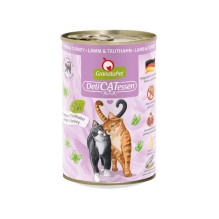 GRANATAPET DeliCATessen šlapias kačių ėdalas su ėriena ir kalakutiena, 400 g