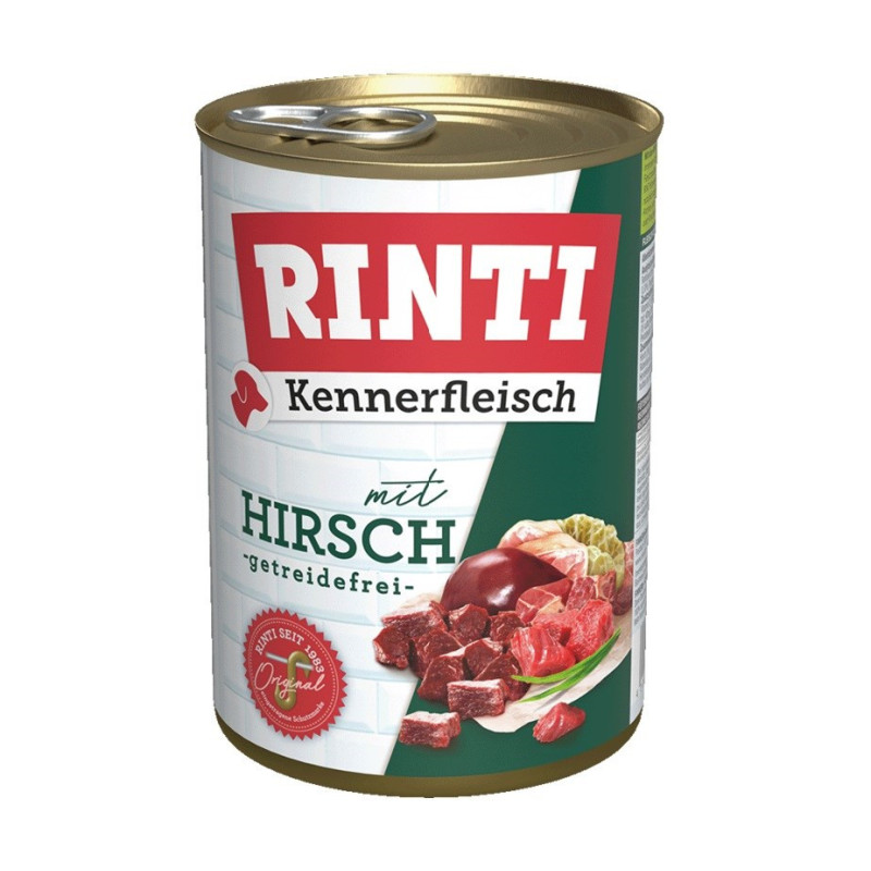 RINTI Kennerfleisch Deer - šlapias šunų maistas - 400g