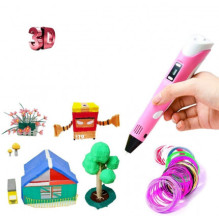 Fusion Accessories 3D printing pen for creating figures from PLA / ABS Pink FUS3DPENPI Fusion Accessories 3D printing pen for creating figures from PLA / ABS Pink FUS3DPENPI