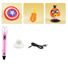 Fusion Accessories 3D printing pen for creating figures from PLA / ABS Pink FUS3DPENPI Fusion Accessories 3D printing pen for creating figures from PLA / ABS Pink FUS3DPENPI