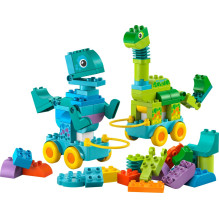 LEGO DUPLO 10451 3 viename dinozaurai ant ratų LEGO DUPLO 10451 3 viename dinozaurai ant ratų