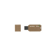 Goodram UME3 Eco Friendly USB flash drive 32 GB USB Type-A 3.2 Gen 1 (3.1 Gen 1) Brown Goodram UME3 Eco Friendly USB flash drive 32 GB USB Type-A 3.2 Gen 1 (3.1 Gen 1) Brown