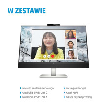 HP E serijos E27m G4 QHD USB-C konferencijų monitorius
