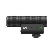 „Sennheiser MKE 400 Mobile Kit“ – kondensatorinis superkardioidinis mikrofonas su žemo dažnio filtru ir „Manfrotto“ trik „Sennheiser MKE 400 Mobile Kit“ – kondensatorinis superkardioidinis mikrofonas su žemo dažnio filtru ir „Manfrotto“ trik
