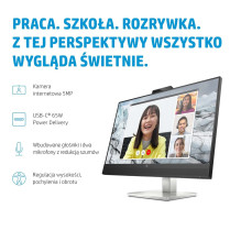 HP E serijos E27m G4 QHD USB-C konferencijų monitorius