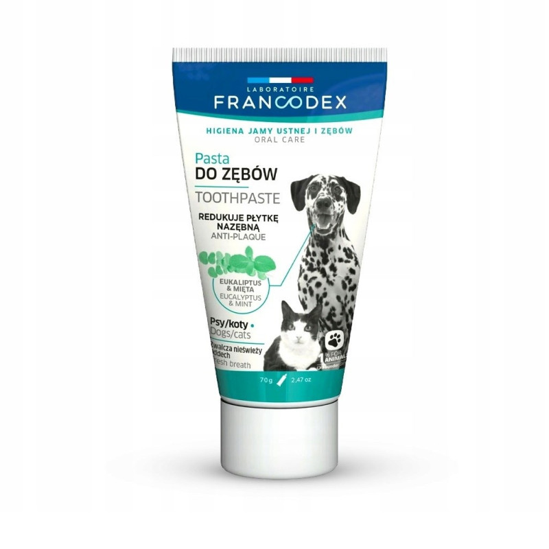FRANCODEX - dantų pasta šunims ir katėms - 70 g