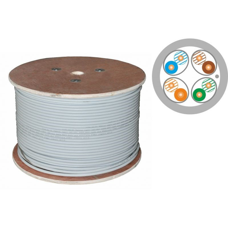 ALANTEC U / FTP kat.6A Dca LSOH kabelis 4x2x23AWG 500m