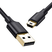 Ugreen USB kabelis - mini USB 480 Mbps 2m US132 (juodas)