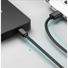 Ugreen USB kabelis - mini USB 480 Mbps 2m US132 (juodas)