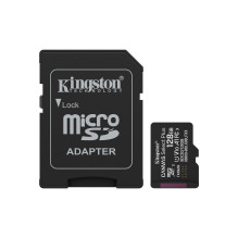 Kingston Technology 128GB microSDXC Canvas Select Plus Gen3 150MB / s A1 Card + Adapter