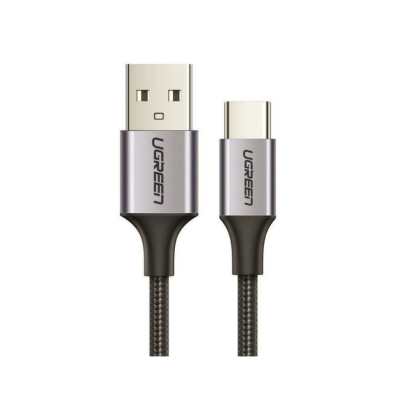 Ugreen USB-A / USB-C QC 3.0 3A 2m US288 laidas (pilkas)