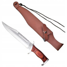 „Cinema Classic CC-H3 Rambo III“ peilis su odiniu dėklu, 425 mm „Cinema Classic CC-H3 Rambo III“ peilis su odiniu dėklu, 425 mm