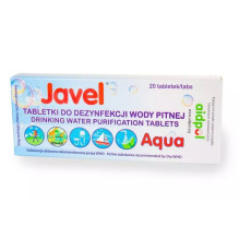 Javel Aqua vandens dezinfekavimo tabletės, 20 vnt.