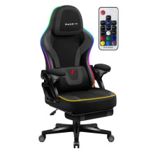 RGB juoda tinklelio žaidimų kėdė RGB juoda tinklelio žaidimų kėdė