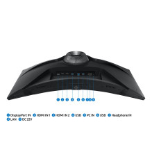 „Samsung G65B“ kompiuterio monitorius 81,3 cm (32") 2560 x 1440 pikselių „Quad HD“ LED juodas