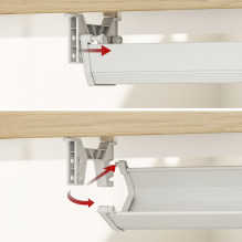 Maclean under-desk cable / extension organizer, max. load 5kg, white, MC-106 W Maclean under-desk cable / extension organizer, max. load 5kg, white, MC-106 W