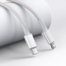 „Baseus CATLGD-02“ didelio tankio 20 W USB-C į „Lightning“ jungtį, balta