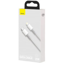 „Baseus CATLGD-02“ didelio tankio 20 W USB-C į „Lightning“ jungtį, balta
