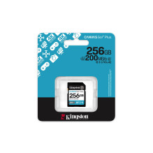 „Kingston Technology Canvas Go! Plus“ 256 GB SDXC „Canvas Go Plus Gen4“ 200 MB/s C10 UHS-I U3 V30 atmintis „Kingston Technology Canvas Go! Plus“ 256 GB SDXC „Canvas Go Plus Gen4“ 200 MB/s C10 UHS-I U3 V30 atmintis
