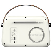 SAVIO RS-02 Portable Radio, White SAVIO RS-02 Portable Radio, White
