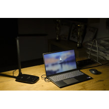 Montis Lampka biurkowa wielofunkcyjna LED MT042-BK Czarna / Black table lamp 5.7 W F