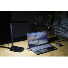 Montis Lampka biurkowa wielofunkcyjna LED MT042-BK Czarna / Black table lamp 5.7 W F