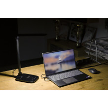 Montis Lampka biurkowa wielofunkcyjna LED MT042-BK Czarna / Black table lamp 5.7 W F