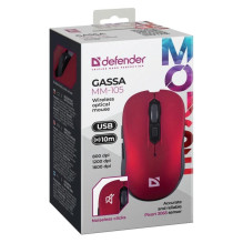 Pelės apsauga GASSA MM-105 RF tylus raudonas